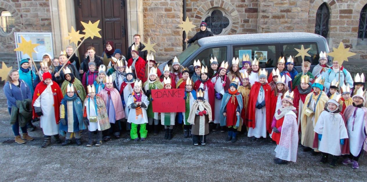 Gruppenfoto Sternsinger 2017