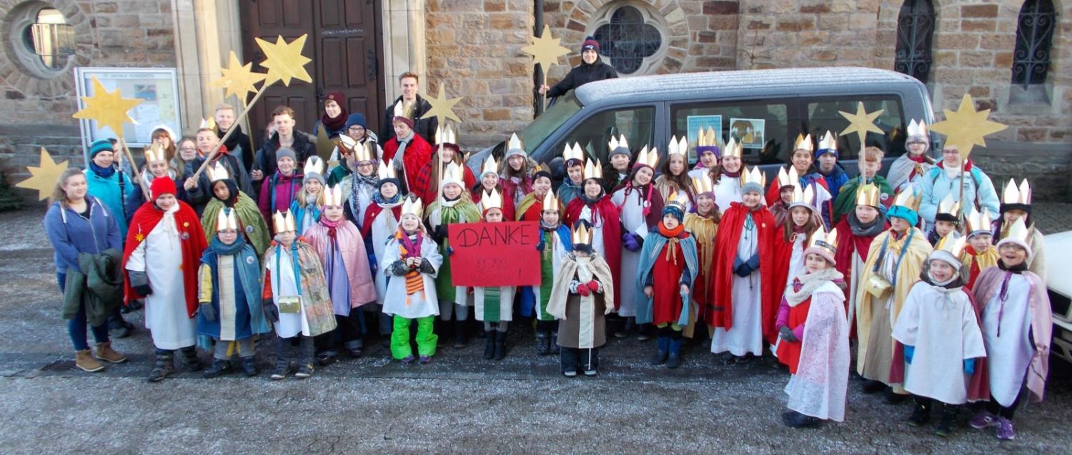 Gruppenfoto Sternsinger 2017