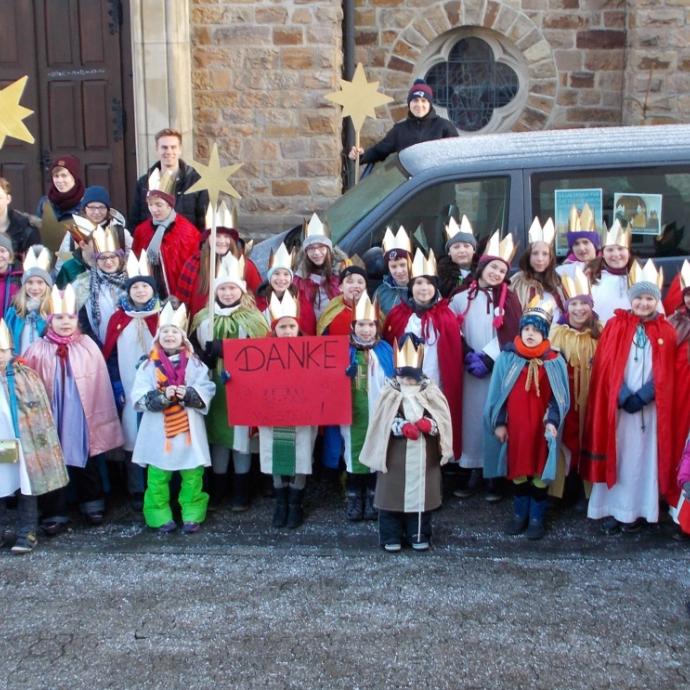 Gruppenfoto Sternsinger 2017