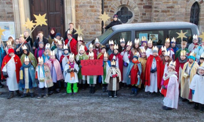 Gruppenfoto Sternsinger 2017